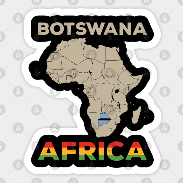 Botswana-Africa Sticker by Cuteepi